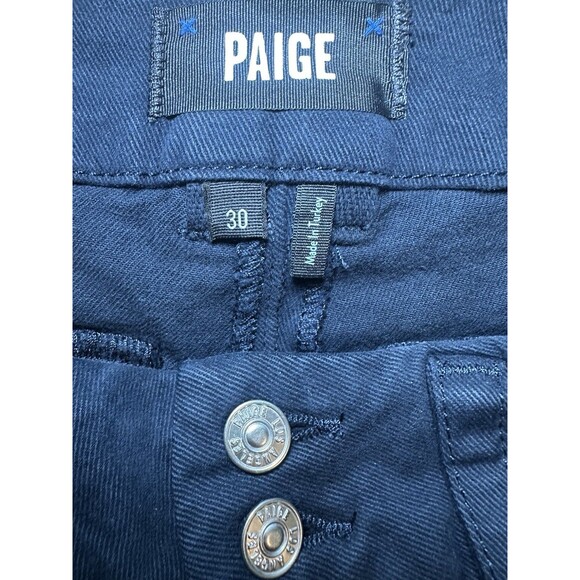 PAIGE Dion 32 Flared Cargo‎ Trouser Pants Navy Blue Skyline Women's 30 NWOT - Picture 6 of 12